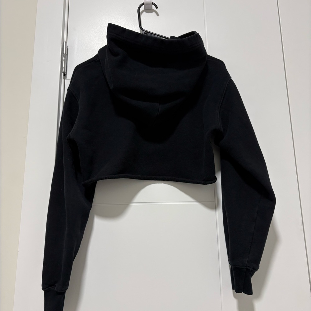 TNA Jet Black Cropped Sweatshirt - Picture 1 of 4